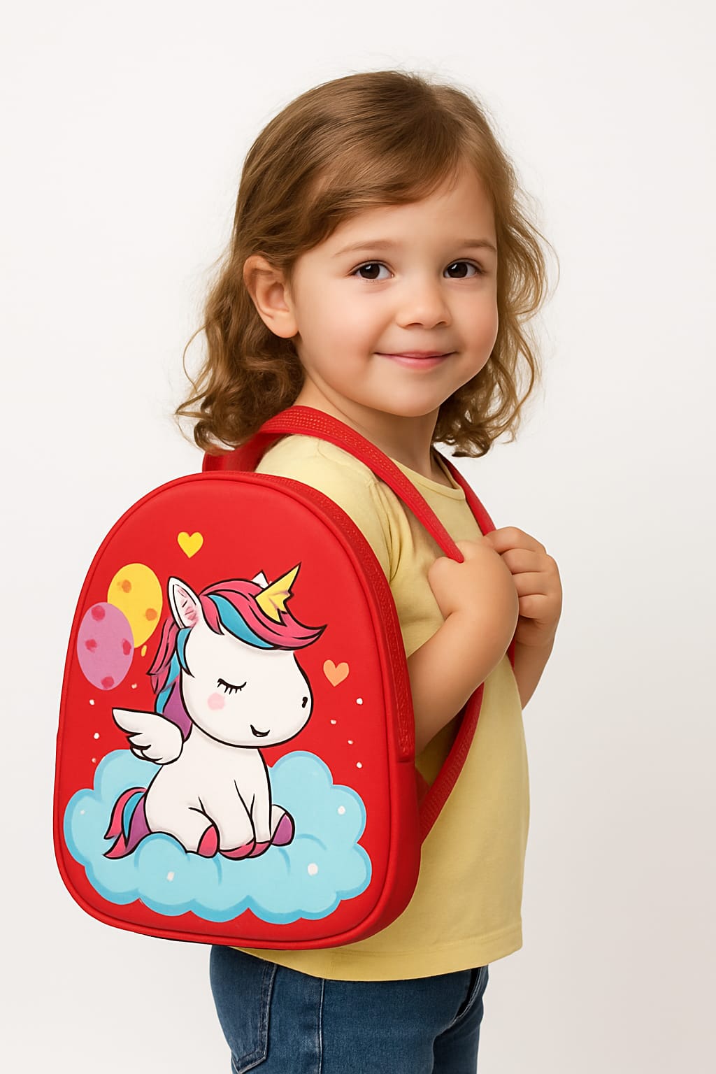 unicorn kids school bag (red) unicorn kids school bag (red)